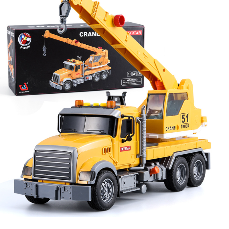 Mô hình xe ô tô cẩu móc cỡ lớn xe đồ chơi trẻ em có âm thanh và đèn