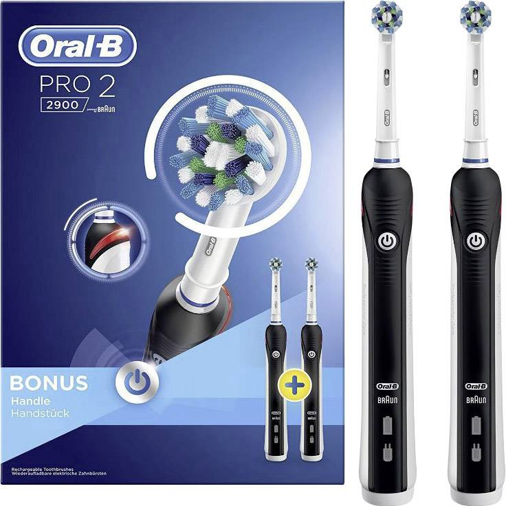 Oral-B Pro 2 2900 Set 2 Bàn chải đánh răng Made in Germany