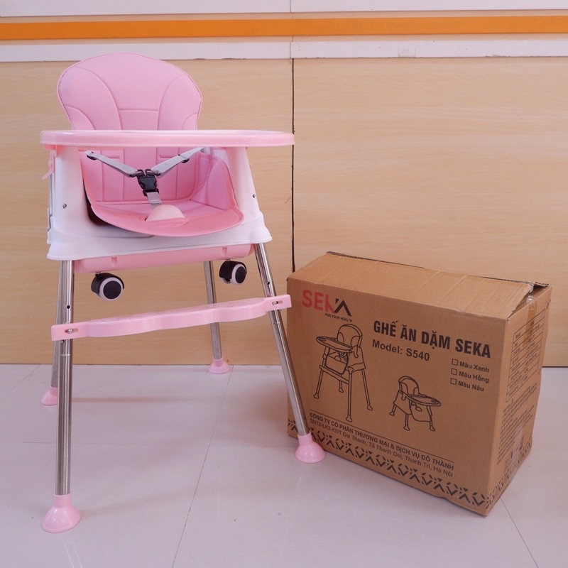 Ghế ăn dặm, Ghế ăn dặm cho bé Seka, ghế ngồi ăn dặm cho bé hàng chính hãng, gấp gọn tiện lợi