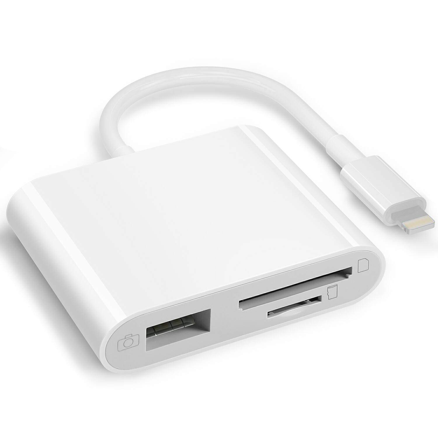 Đầu đọc thẻ TF, SD, USB- C cổng lightning