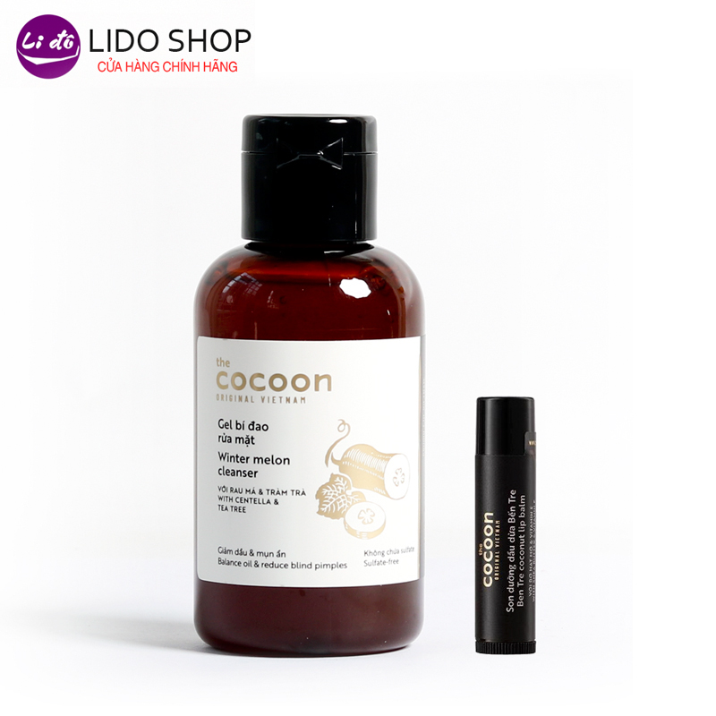 [HCM]Gel bí đao rửa mặt cocoon 140ml Tặng 1 son