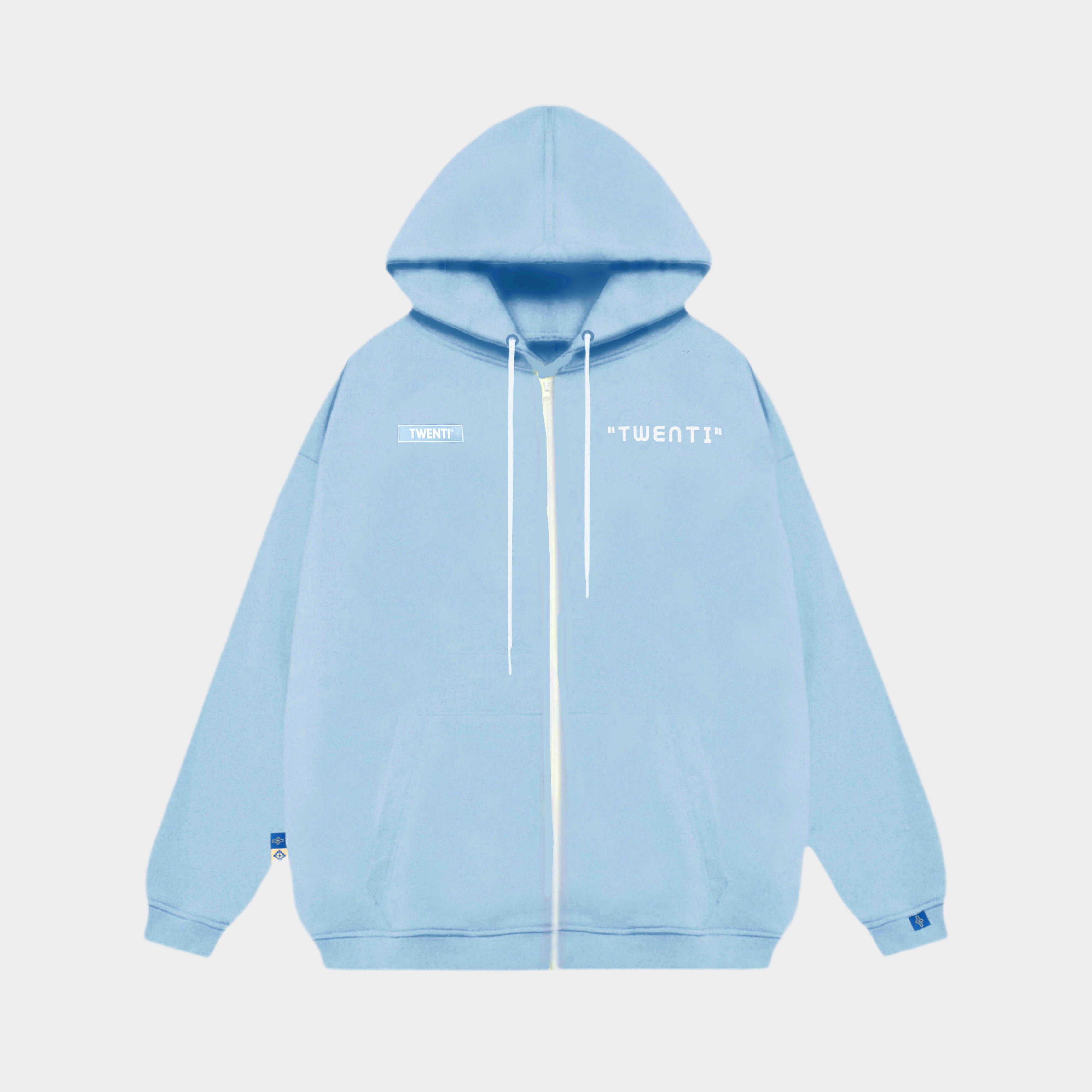 [Nhập Lazxuhuong03 - Giảm 40k/299k]ÁO HOODIE NỈ ZIP TWENTI BASIC NĂNG ĐỘNG
