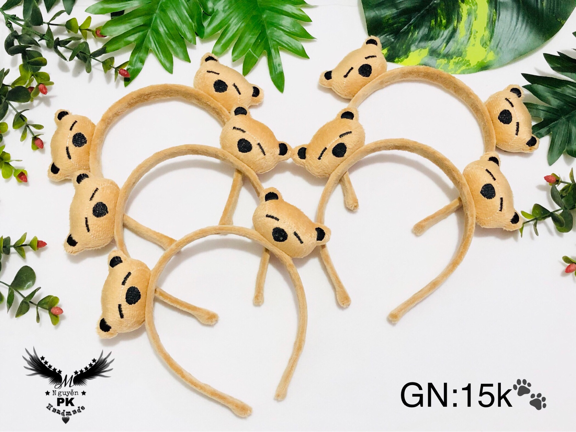 [HCM]Băng đô cài tóc gấu nâu