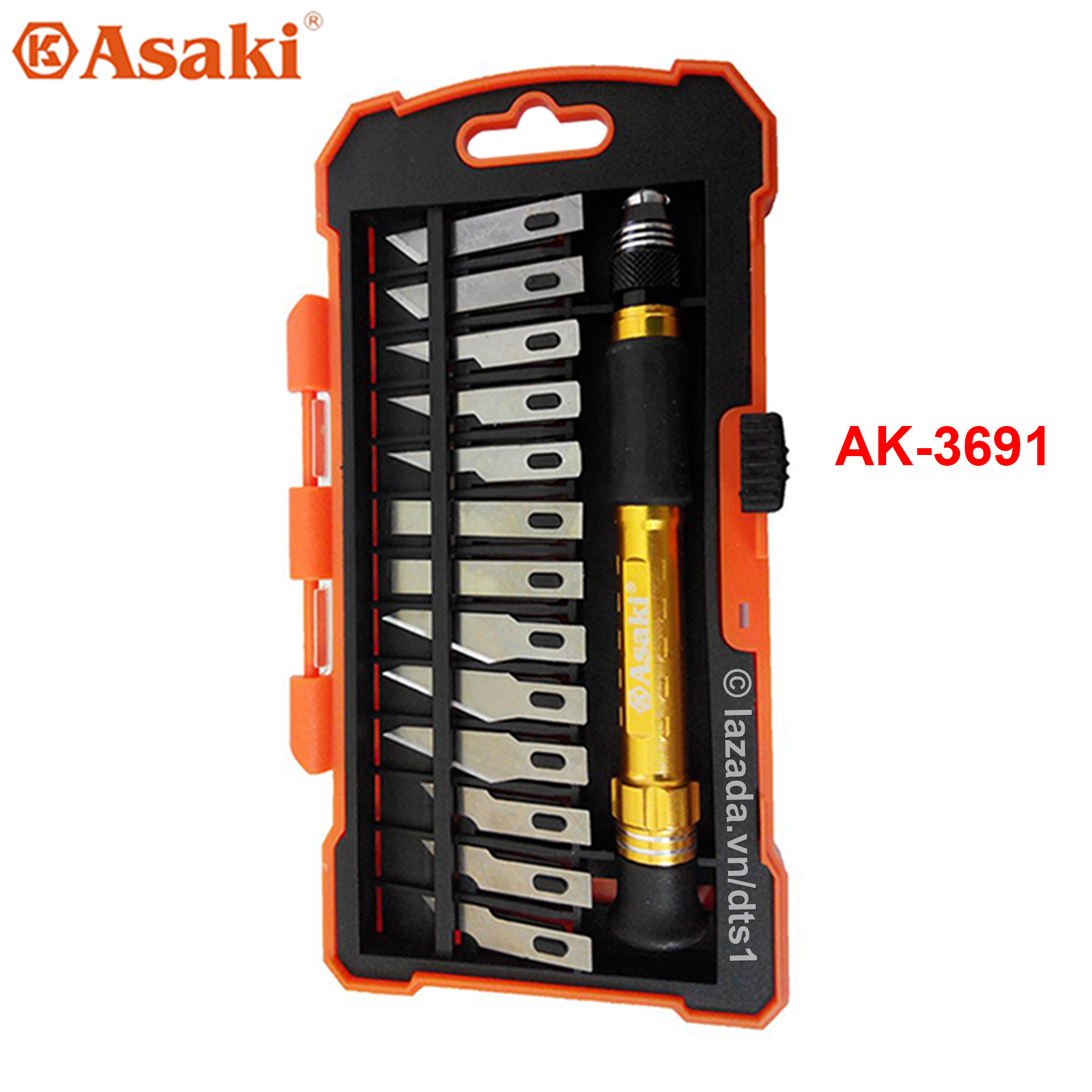 Bộ dao điêu khắc, chạm trổ, cắt ghép 14 chi tiết asaki ak-3960, ak-3961