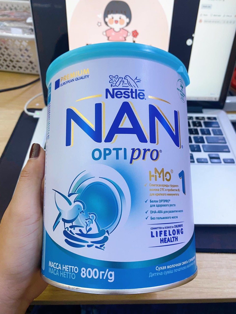 (Date 2023) Sữa NAN Nga 800g Số 1,2,3