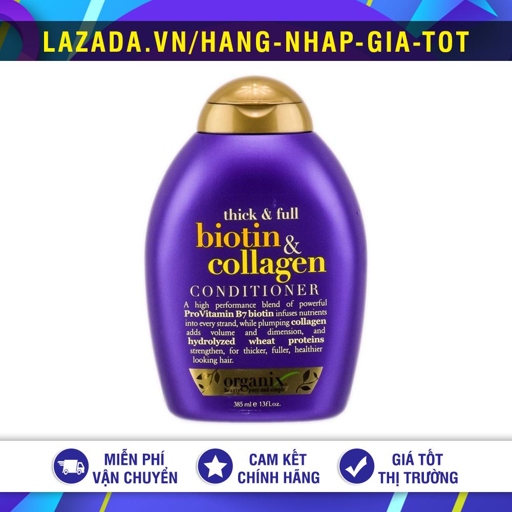 Dầu xả kích thích mọc tóc biotin & collagen ogx 385ml mỹ