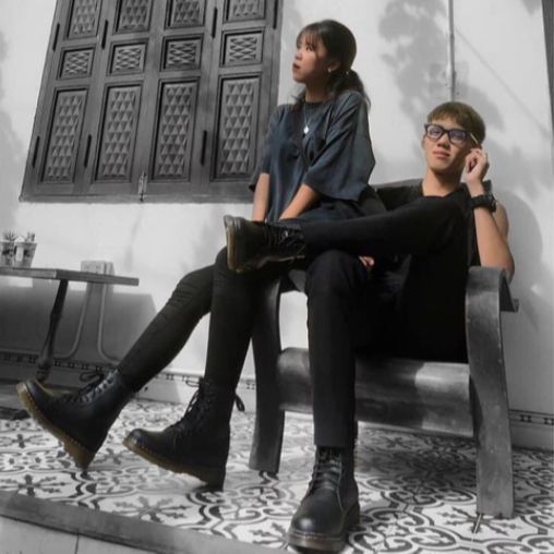 Giày bốt cổ cao dr martens