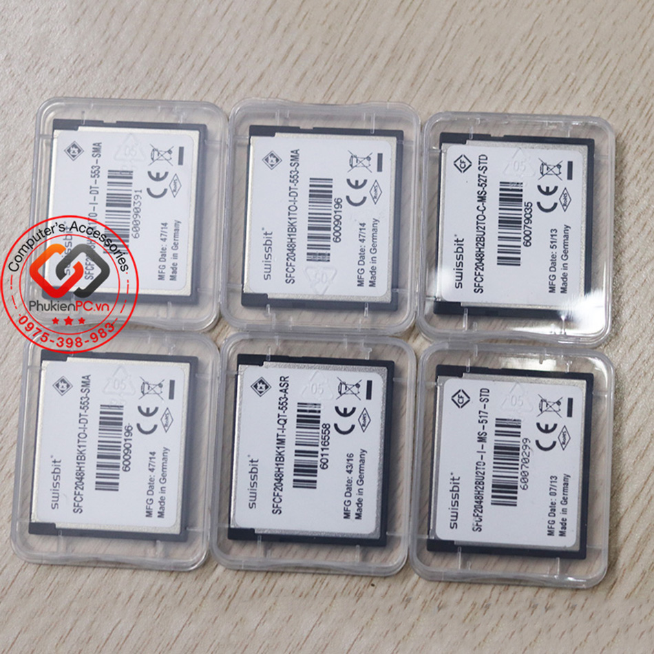 2GB Swissbit Industrial CF memory card (made in Germany) Compact Flash card for industrial CNC machine, camera