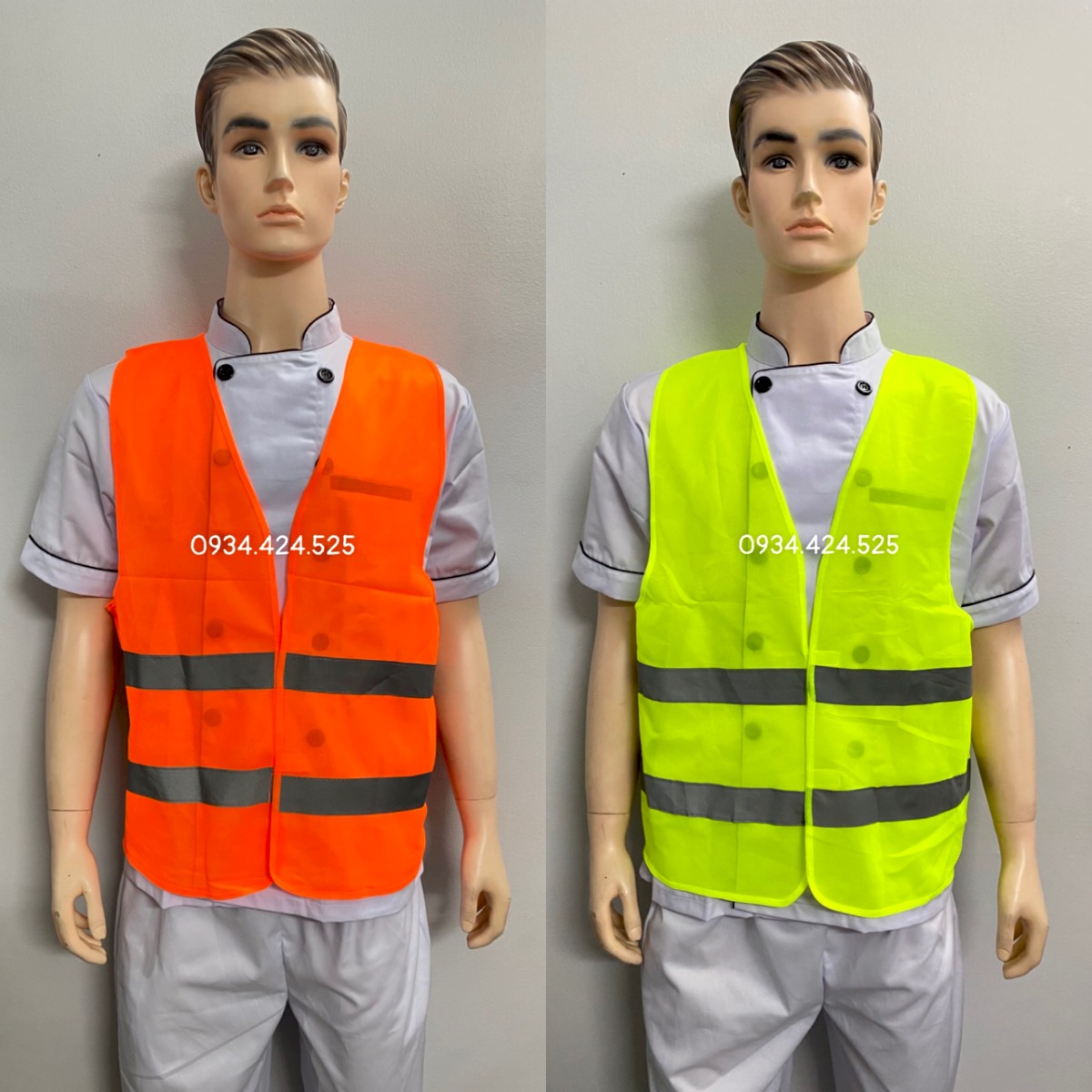 [HCMC] blue reflective engineer safety vest