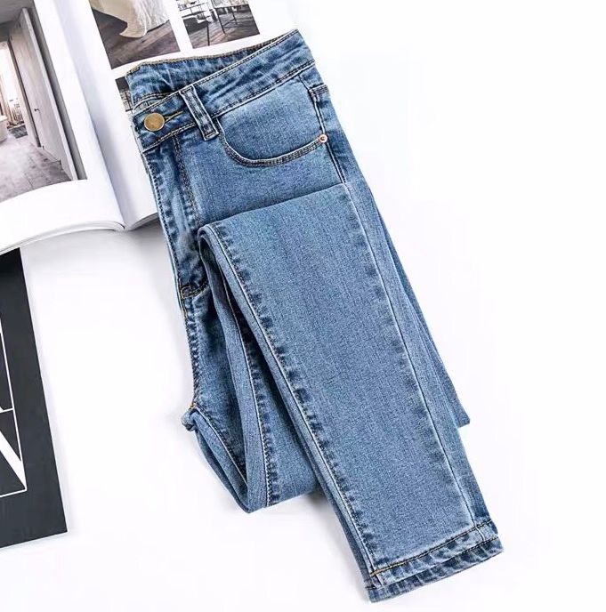 Quần Jean Nữ Lưng Cao Quần Bò Nữ Dáng Ôm Lưng Cao Siêu Co Giãn 6 Màu AQUA JEANS