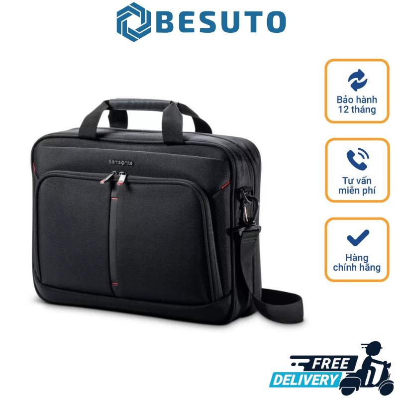 Samsonite Xenon 4.0 Laptop Bag, Impressive Bag Structure, Convenient Design, Suitable for Most Laptops, Detachable Strap, Imported from Germany, Genuine Product