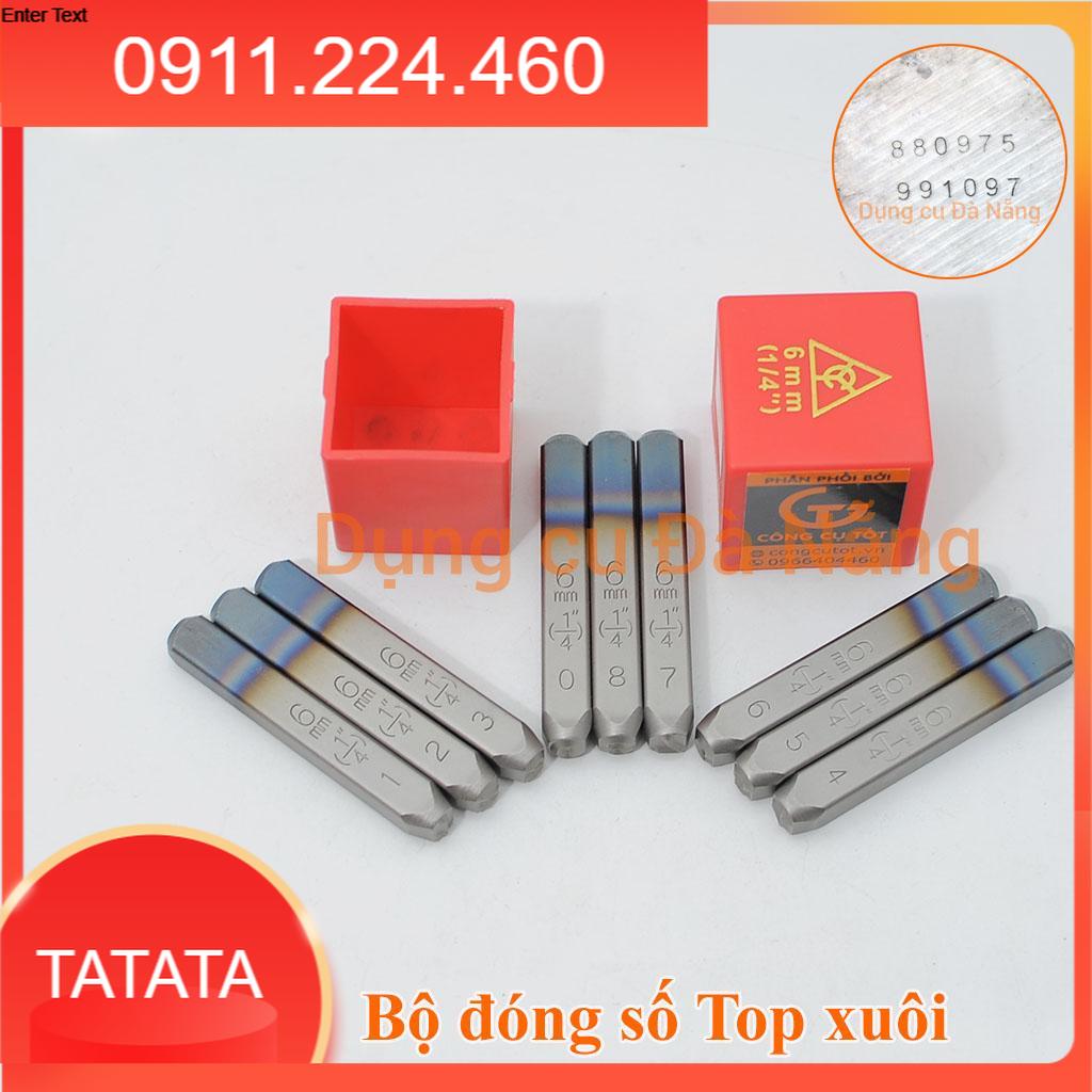 Bộ đóng số xuôi top các cỡ 2mm, 3mm, 4mm, 5mm, 6mm, 8mm, 10mm, 12mm
