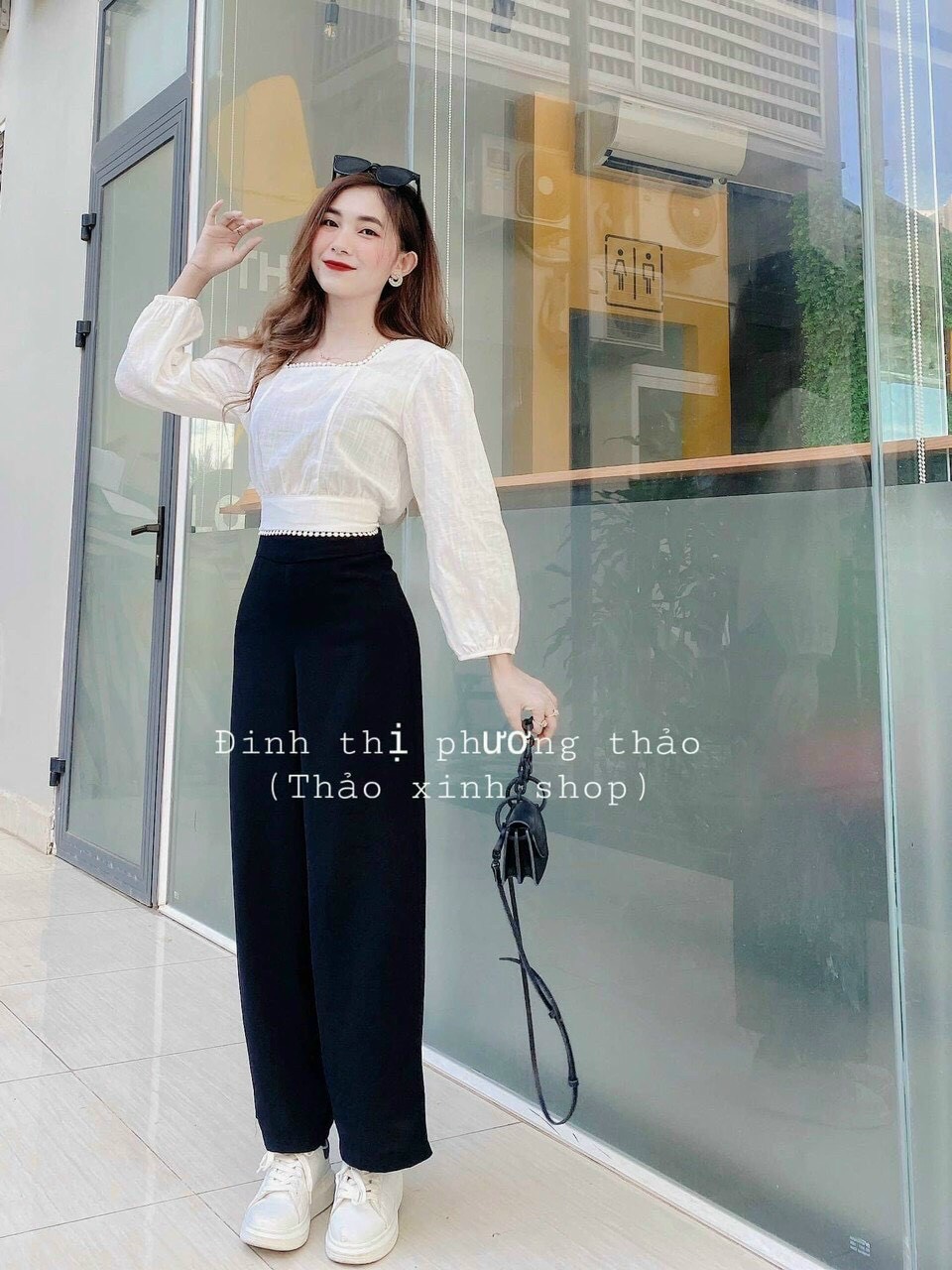 💋áo kiểu phối ren thắt nơ sau