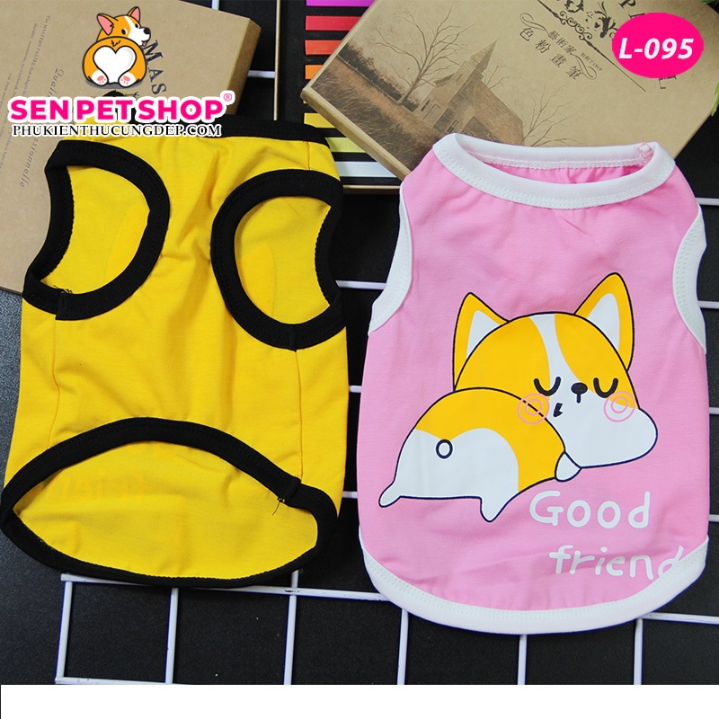 ÁO BA LỖ CORGI DỄ THƯƠNG - Áo cho chó mèo
