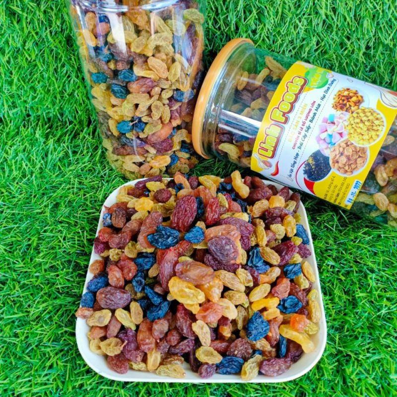 Nho Khô Mix 3 Màu Chua Ngọt 450GR [HÌNH THẬT ]