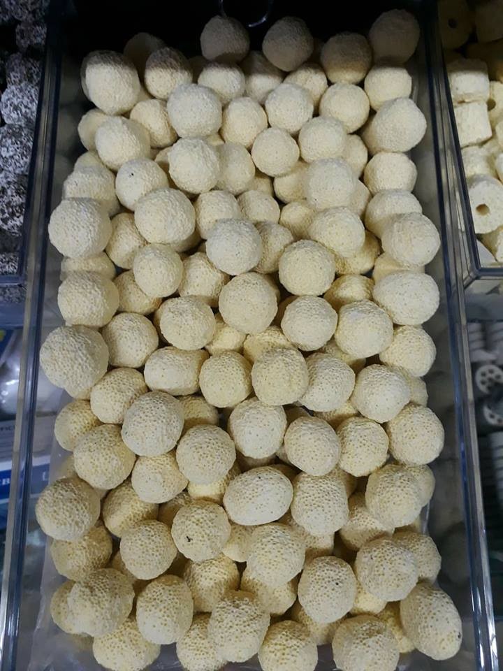 1KG hạt kanet + 2KG sứ bi vàng, lọc nước, trang trí hồ bể cá cảnh