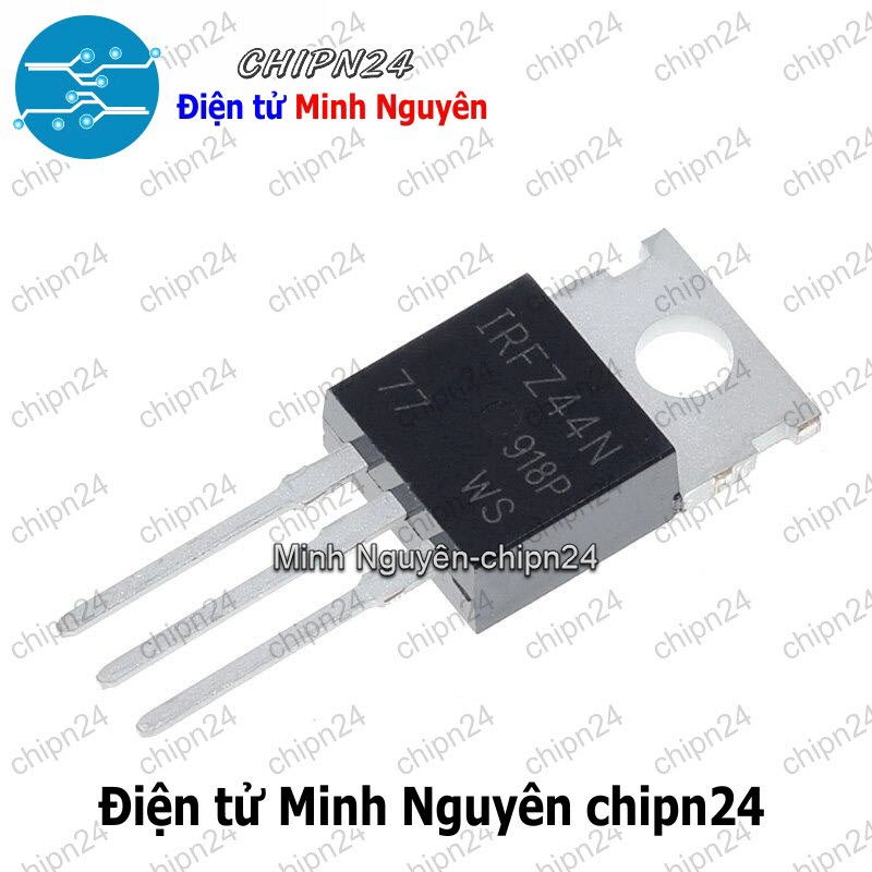 [2 con] (KT1) Mosfet IRFZ44 TO-220 41A 55V Kênh N (FZ44 Z44) - HH000461