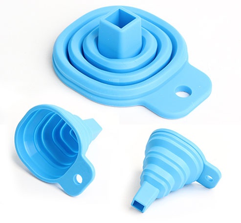 Phễu Silicon rót thực phẩm gấp gọn tiện lợi, phễu có thể gấp gọn tiện lợi, Phễu silicon gấp gọn đồ dùng tiện ích nhà bếp phễu rót rượu rót dầu ăn