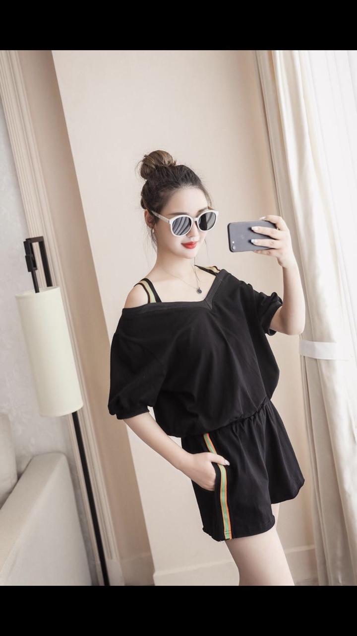 Sét bộ đùi coton 2 dây cổ V 40-52-QH