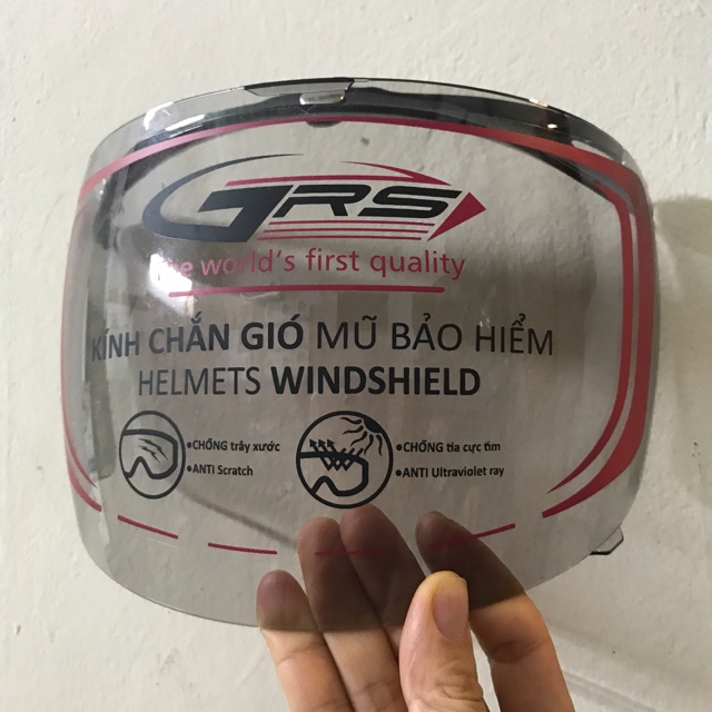Kính Gắn Nón Bảo Hiểm 1/2 và 3/4 Xịn