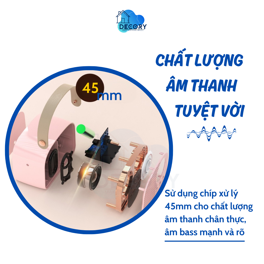 Loa bluetooth phong cách cổ điển độc đáo