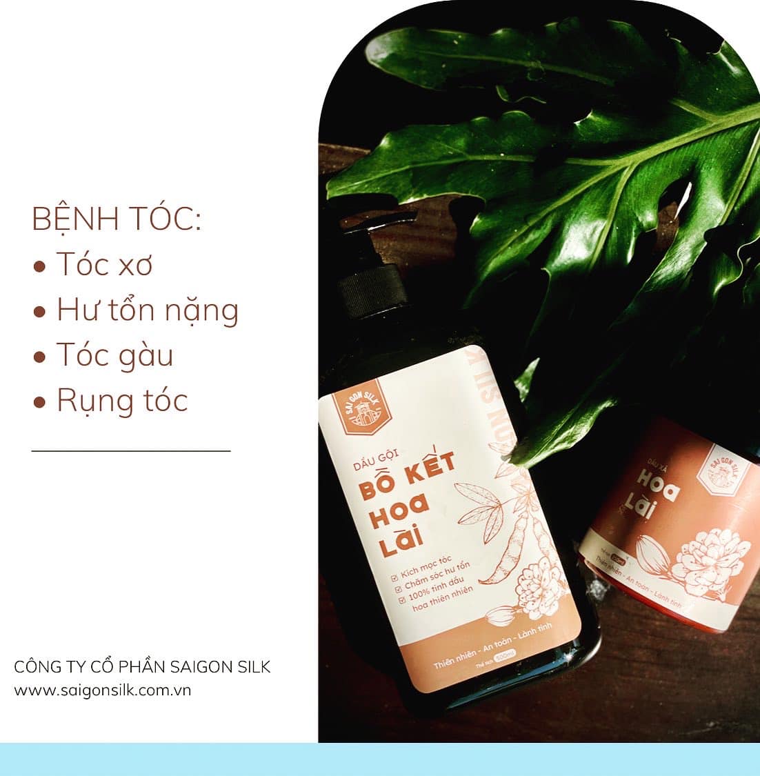 Bộ sưu tập Sample Gội Xả SAIGONSILK 50ml