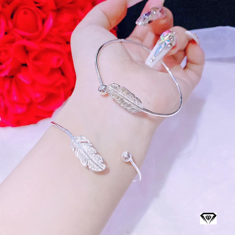 lắc tay lông vũ bạc ta tk11