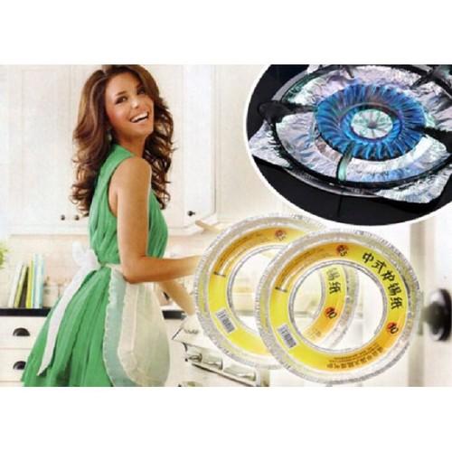 Combo 20 Miếng Giấy Bạc Lót Kiềng Bếp Gas Tròn Bảo Vệ Khỏi Dầu Bụi