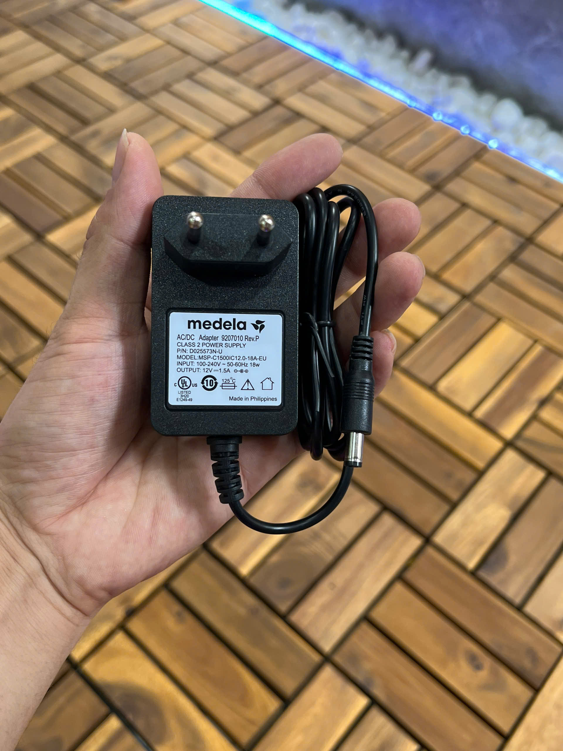adapter 12v 1.5a medela Sonata