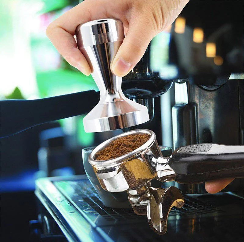 Tamper espresso inox nén bột cà phê 51mm, 53mm, 58mm