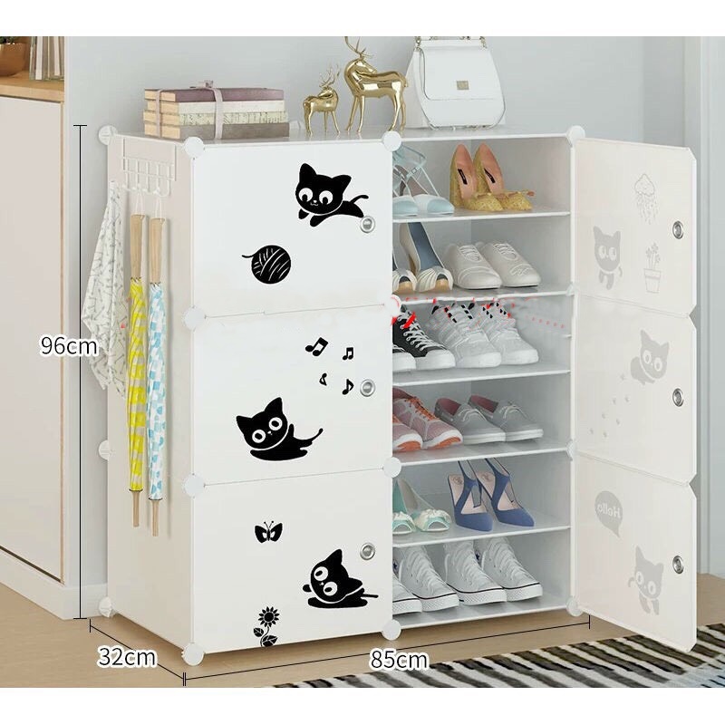 [HCM]Tủ Giày lắp ghép 12 ô mẫu mới .