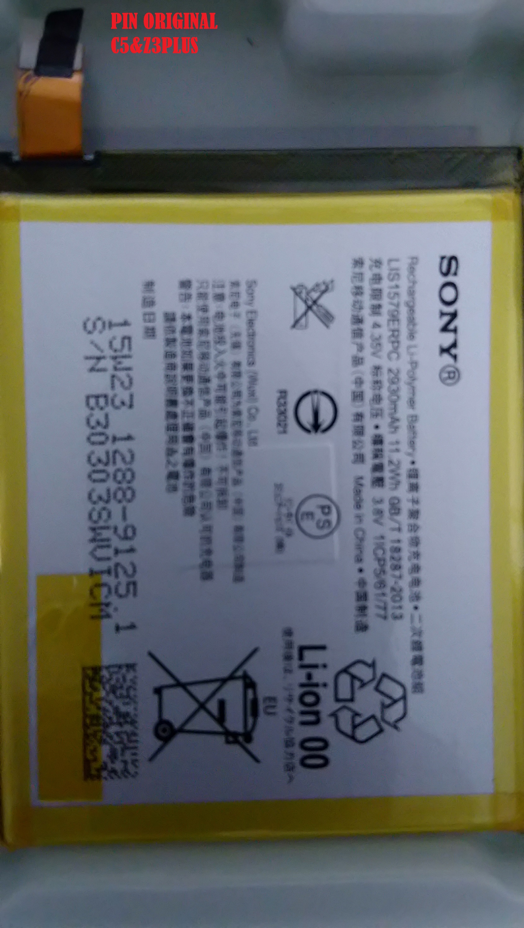 [HCM][PIN ZIN NEW CHÍNH HÃNG SONY XPERIA C5-E5563 & Z3PLUS]