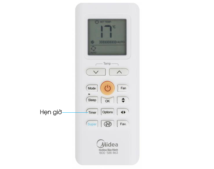 REMOTE ML USE FOR MI.DE.A A/C BỀN ĐẸP