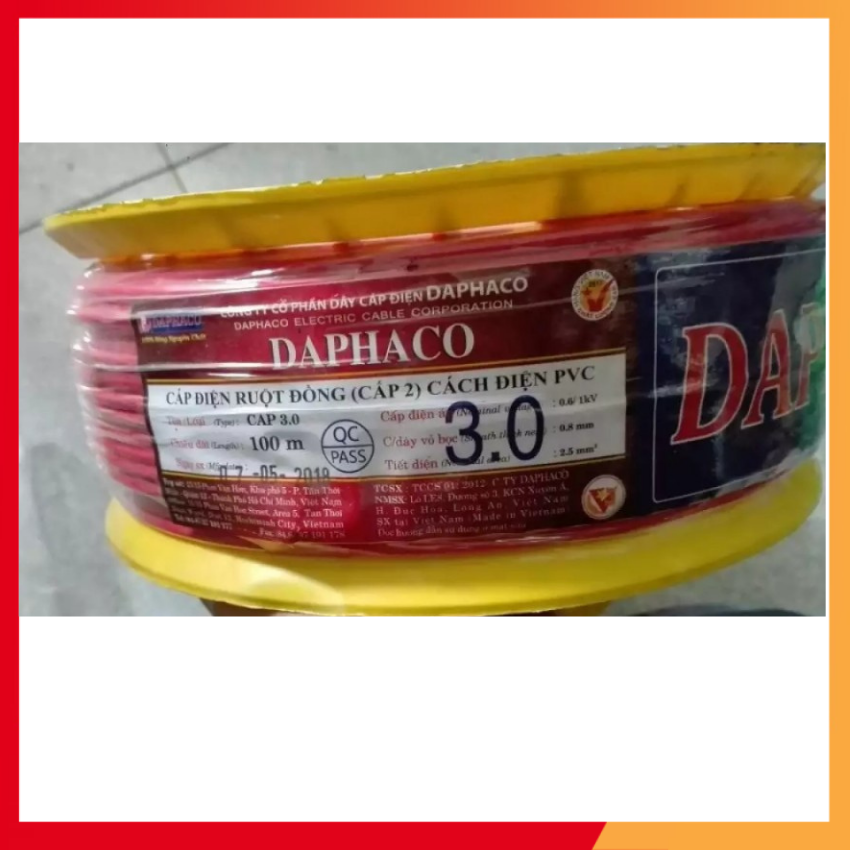 DÂY ĐƠN DAPHACO 3.0/4.0/6.0 ( CUỘN 100M) - DALICO