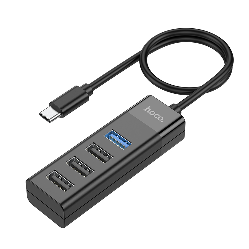 Hub chia Hoco HB25 Cổng Type-C ra 1 cổng USB 3.0 + 3 cổng USB 2.0