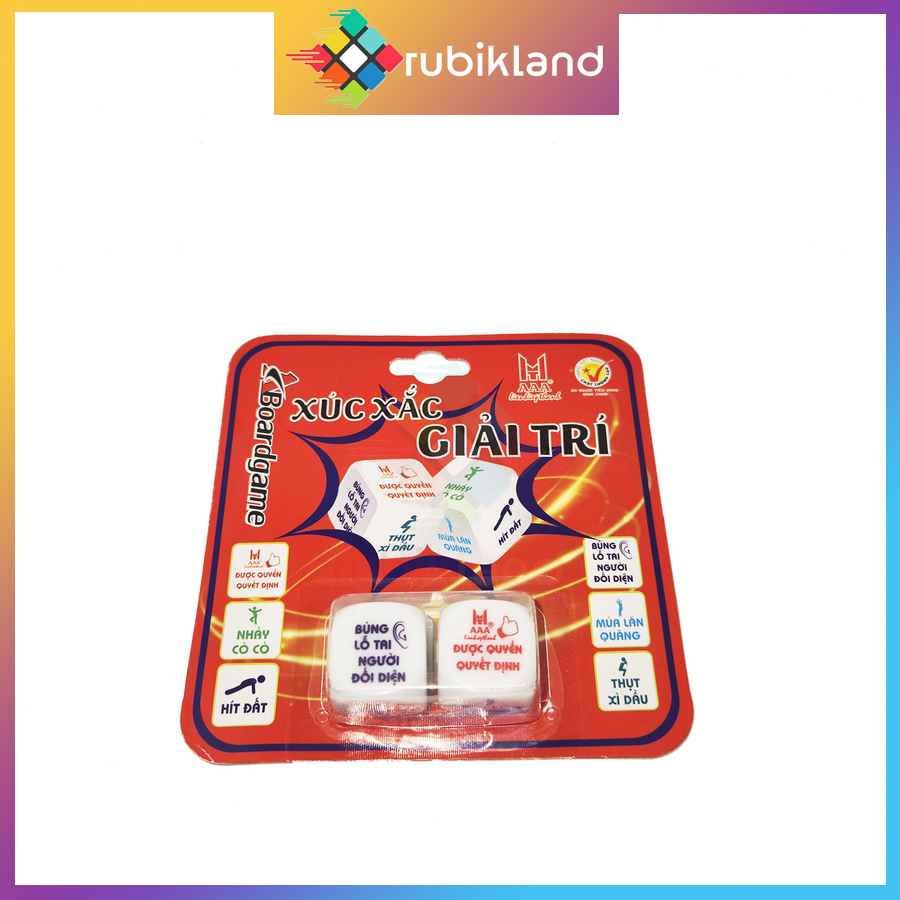Combo 2 xúc xắc giải trí tiệc vui việc nhà loại tốt xí ngầu uống bia siêu vui đồ chơi giải trí drinking game
