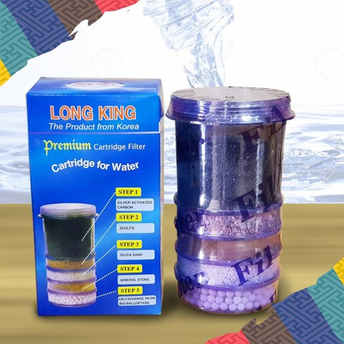 Trụ bình lọc nước 5 tầng dùng cho bình lọc nước Long King, Hưng long