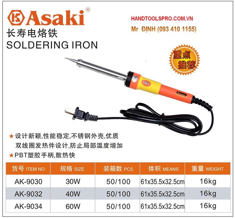 Mỏ hàn chì Asaki Asaki AK-9032 (Cam)