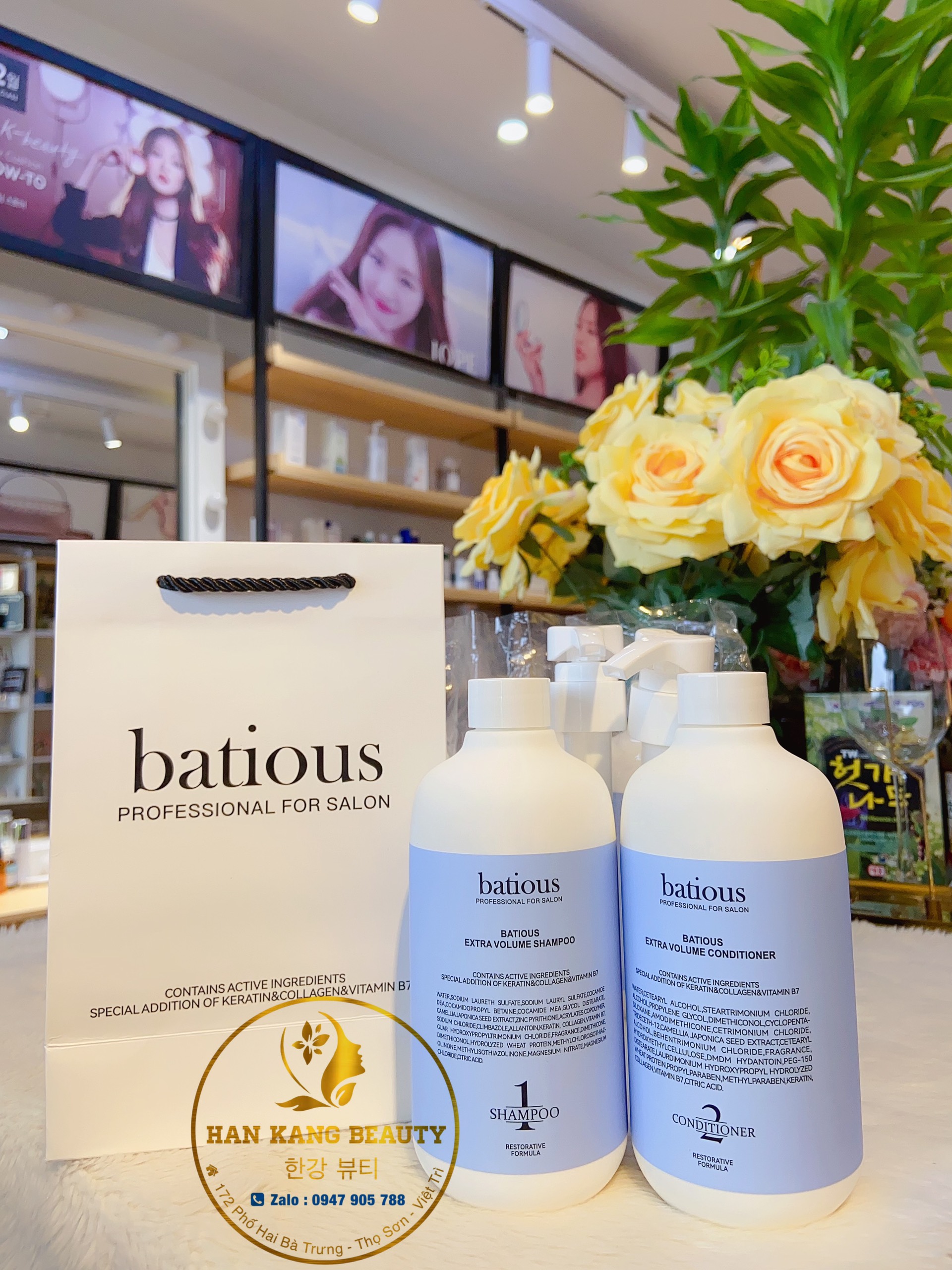 [Batious]Batious Professional Shampoo and Conditioner Set for Salon (with Vat)