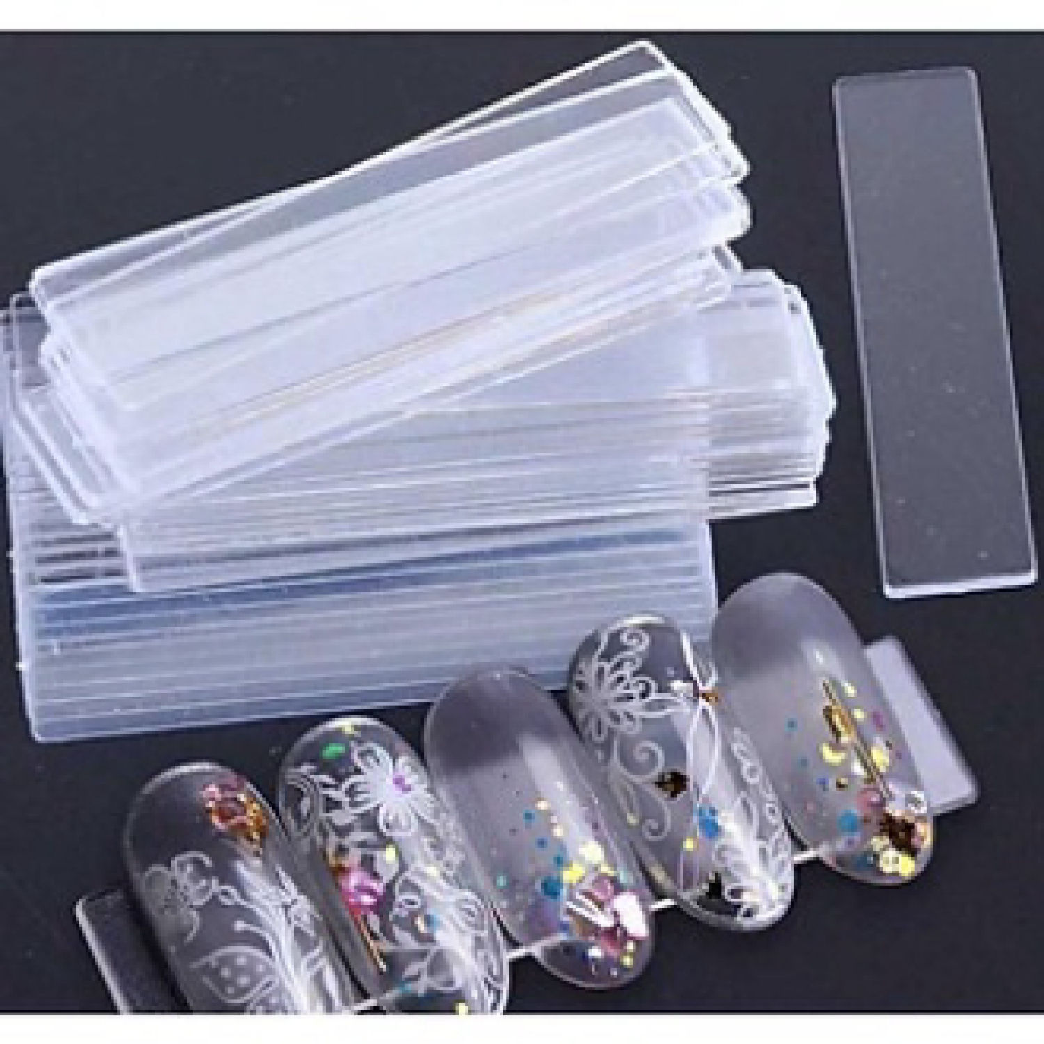 Combo 10 Thanh gắn móng mẫu trưng bày ( không gồm keo)