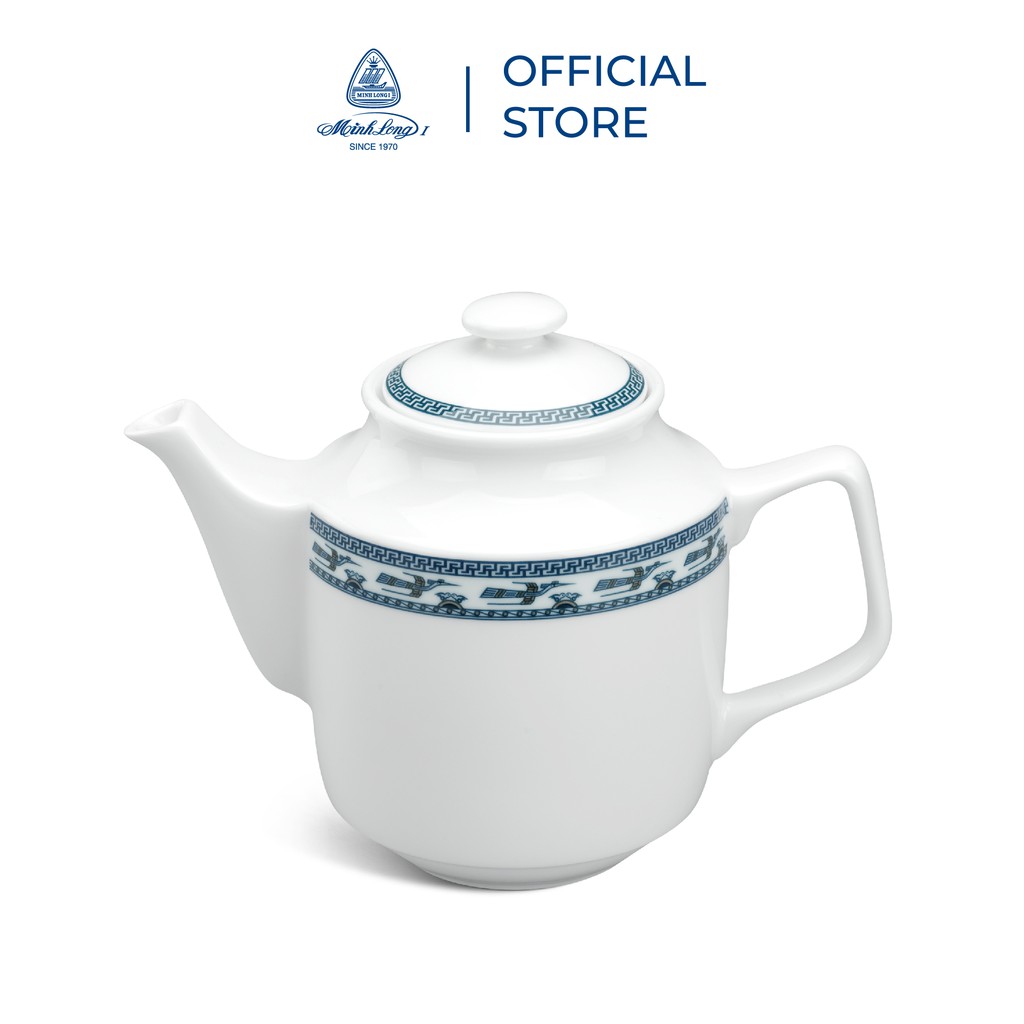 Bộ Ấm, Chén Trà Sứ Minh Long 0.7 L - Jasmine - Chim Lạc
