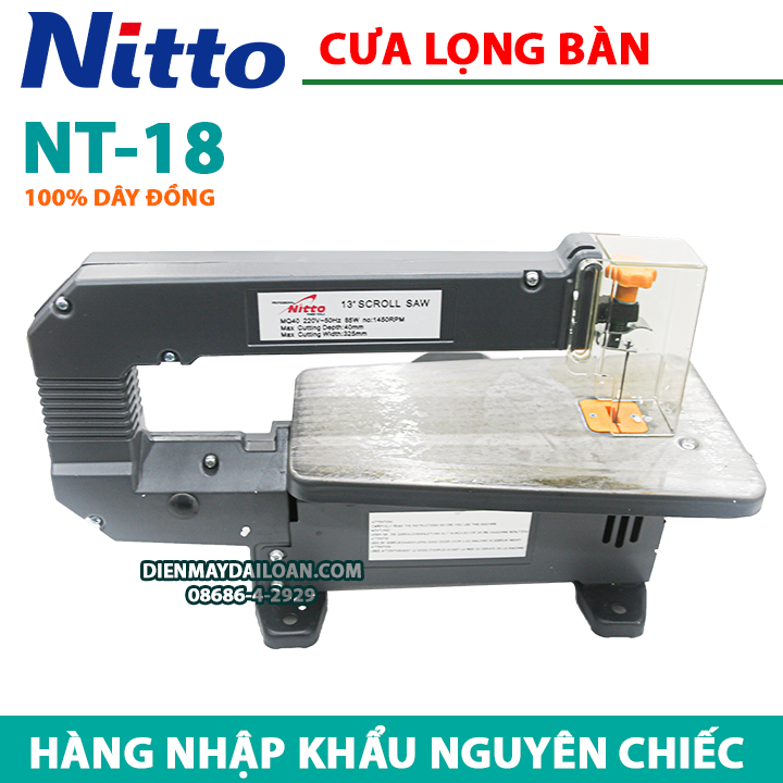 Máy cưa lọng bàn NITTO NT-18 (100% DÂY ĐỒNG)