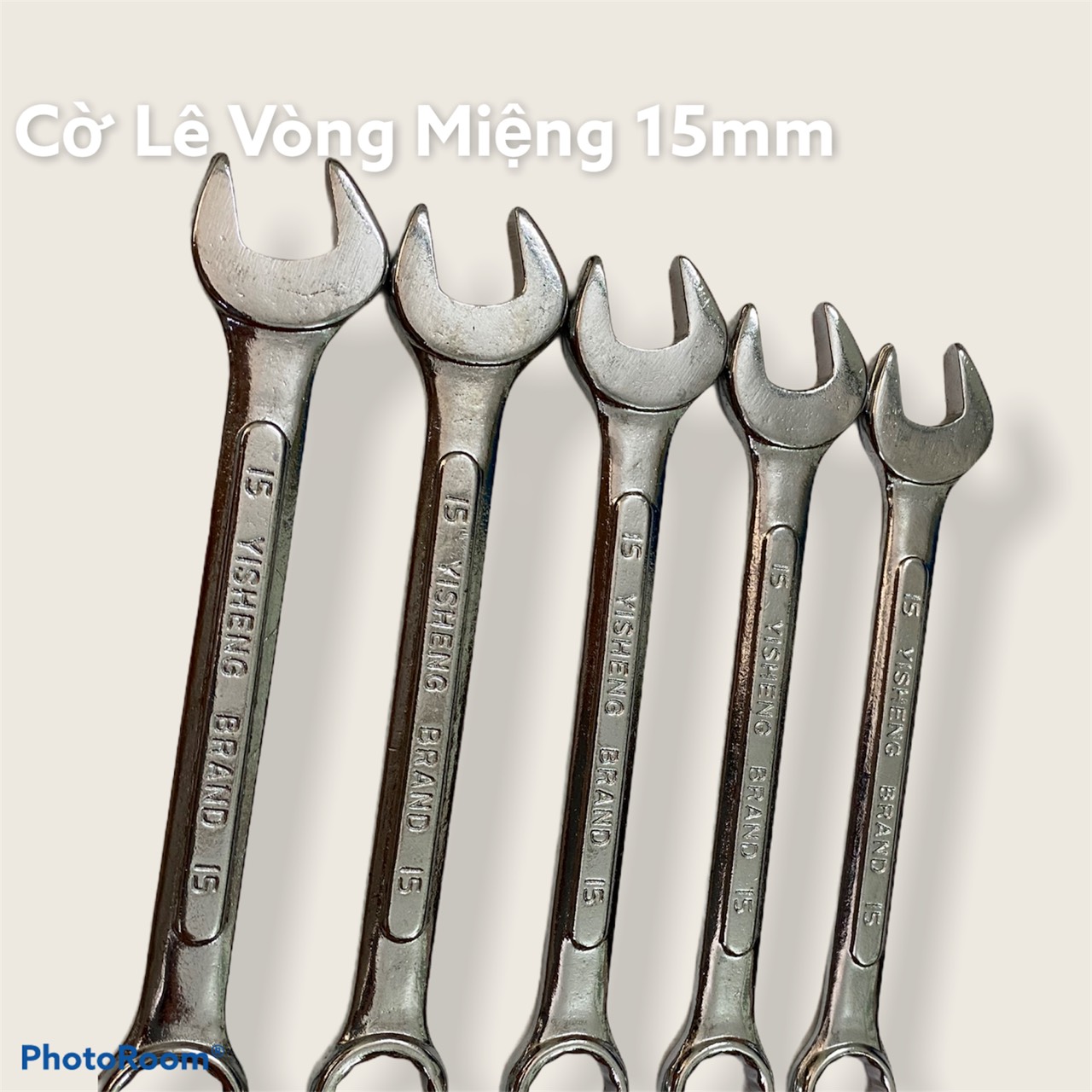 Cờ lê vòng miệng 15mm 2 đầu