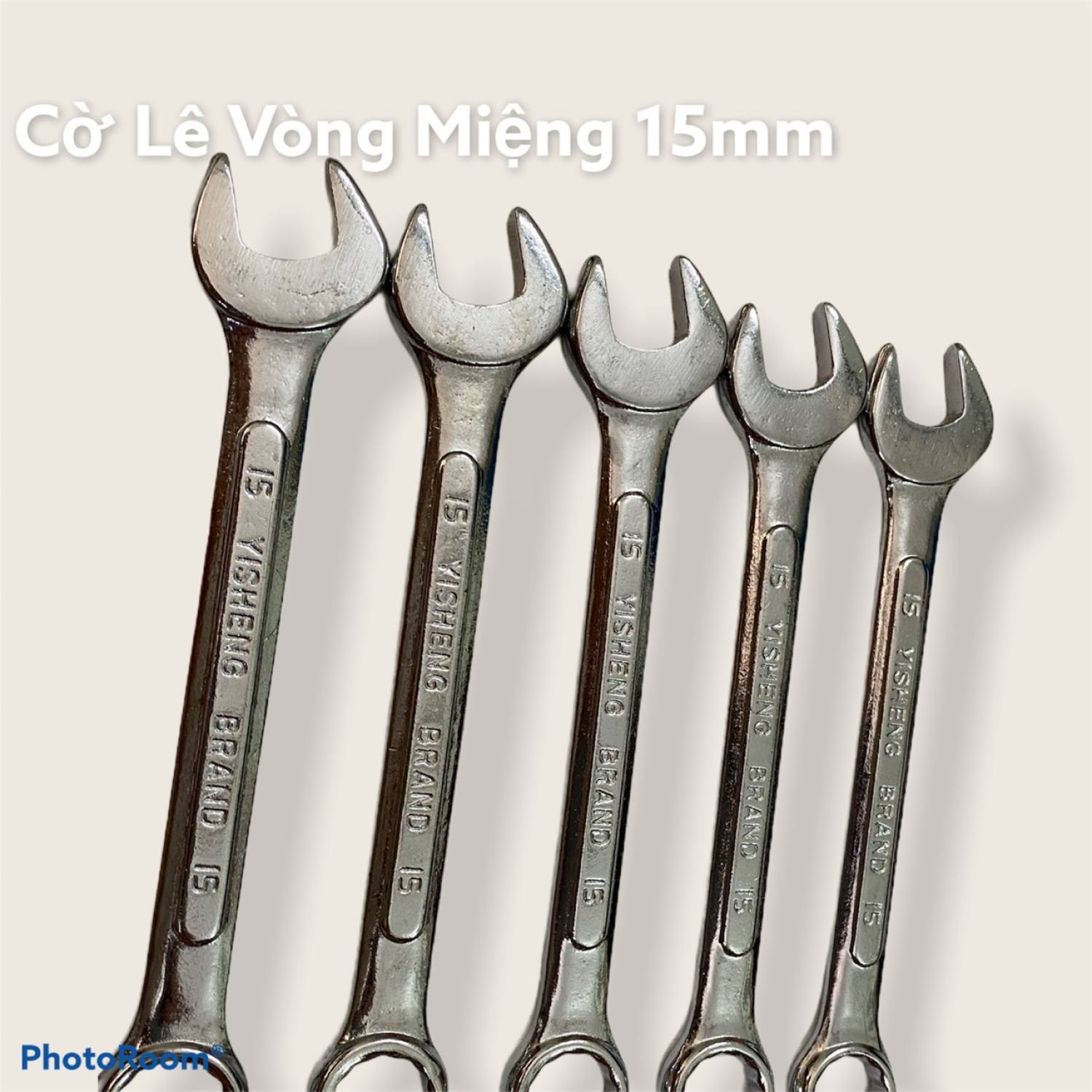 Cờ lê vòng miệng 15mm 2 đầu