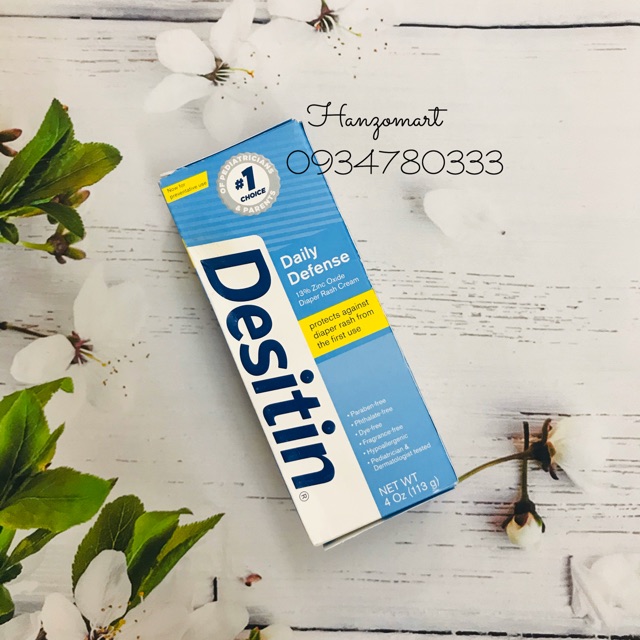 Kem hết hăm desitin xanh 113gr