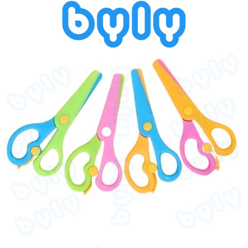 Ship hỏa tốc - Kéo thủ công cắt giấy lưỡi nhựa an toàn M&G ASSN2266 - ASS913A6 - ByLy Store