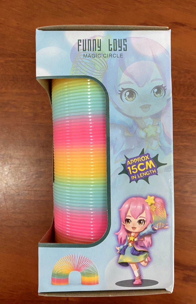 Đồ chơi Lò Xo Cầu Vòng Mã SP: 105-1 (Dài 15 cm)