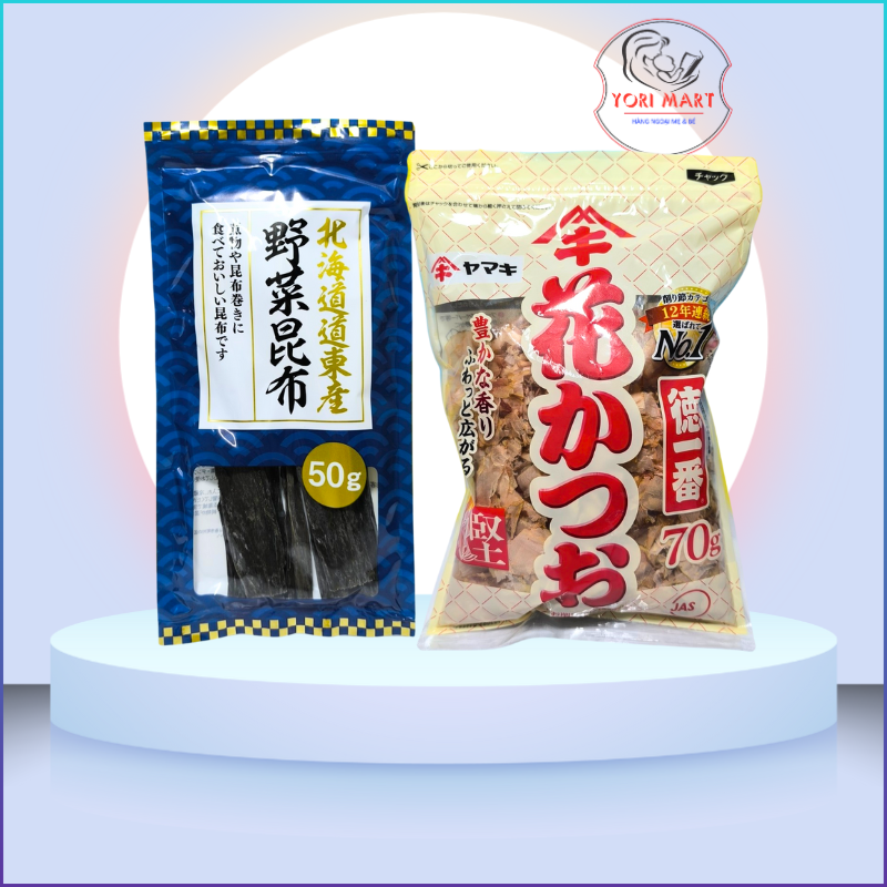 Cá bào tảo bẹ nấu nước Dashi cho bé ăn dặm