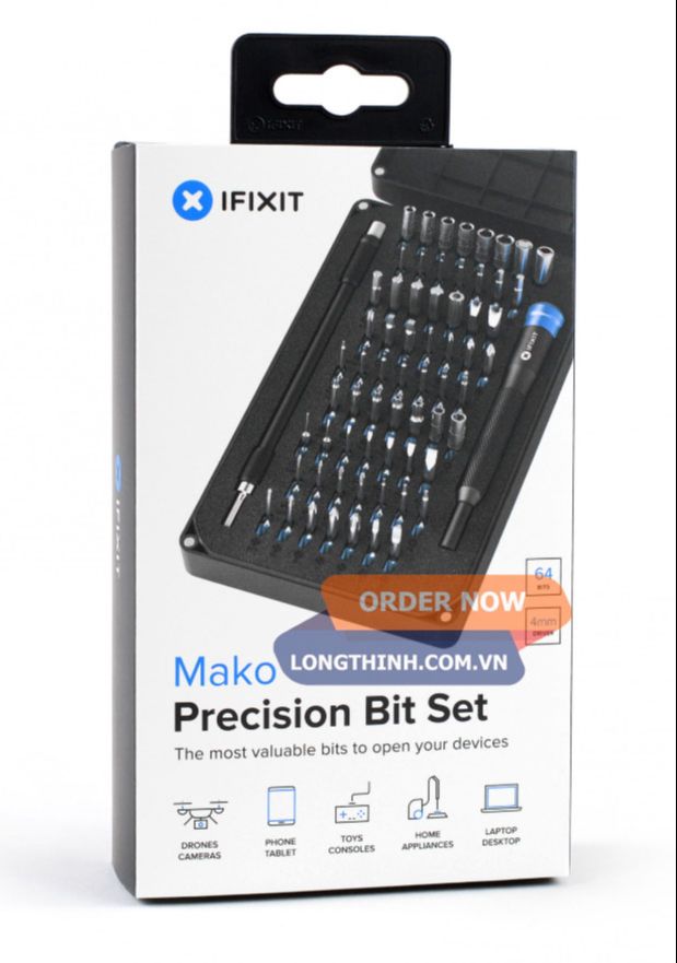 Bộ dụng cụ sửa chữa điện thoại ifixit mako - 64 món