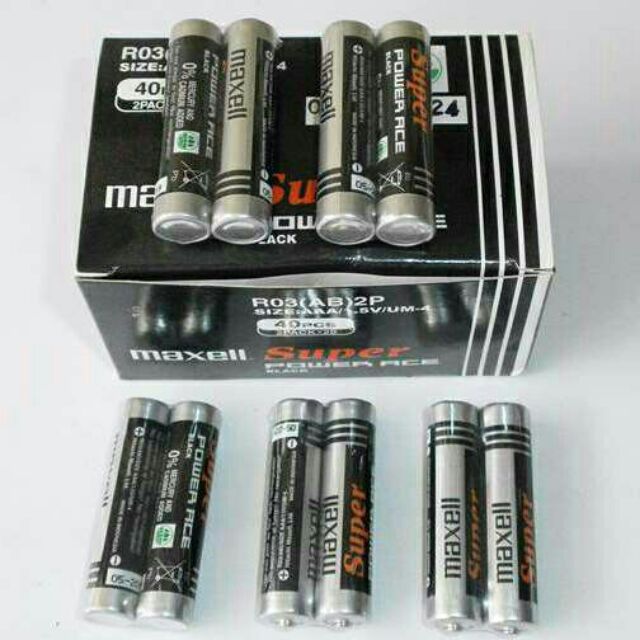 [HCM]Pin tiểu AAA maxell (1hộp 40 viên)